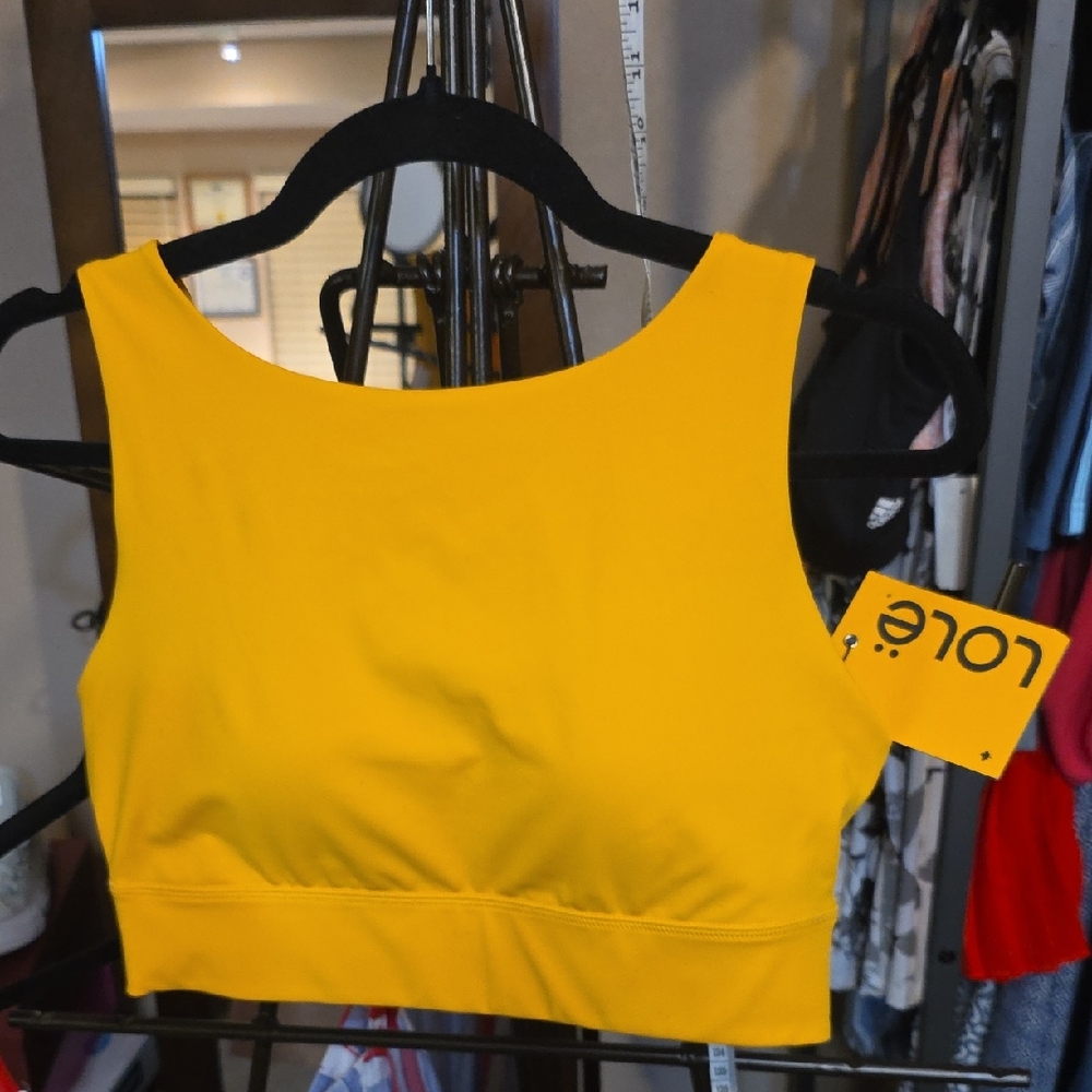 Lole* NWT* Women's Bright Yellow Sports Bra